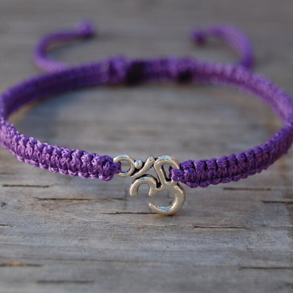 Om Bracelet,Yoga Bracelet,Drawstring Om Bracelet - Picture 2 of 2